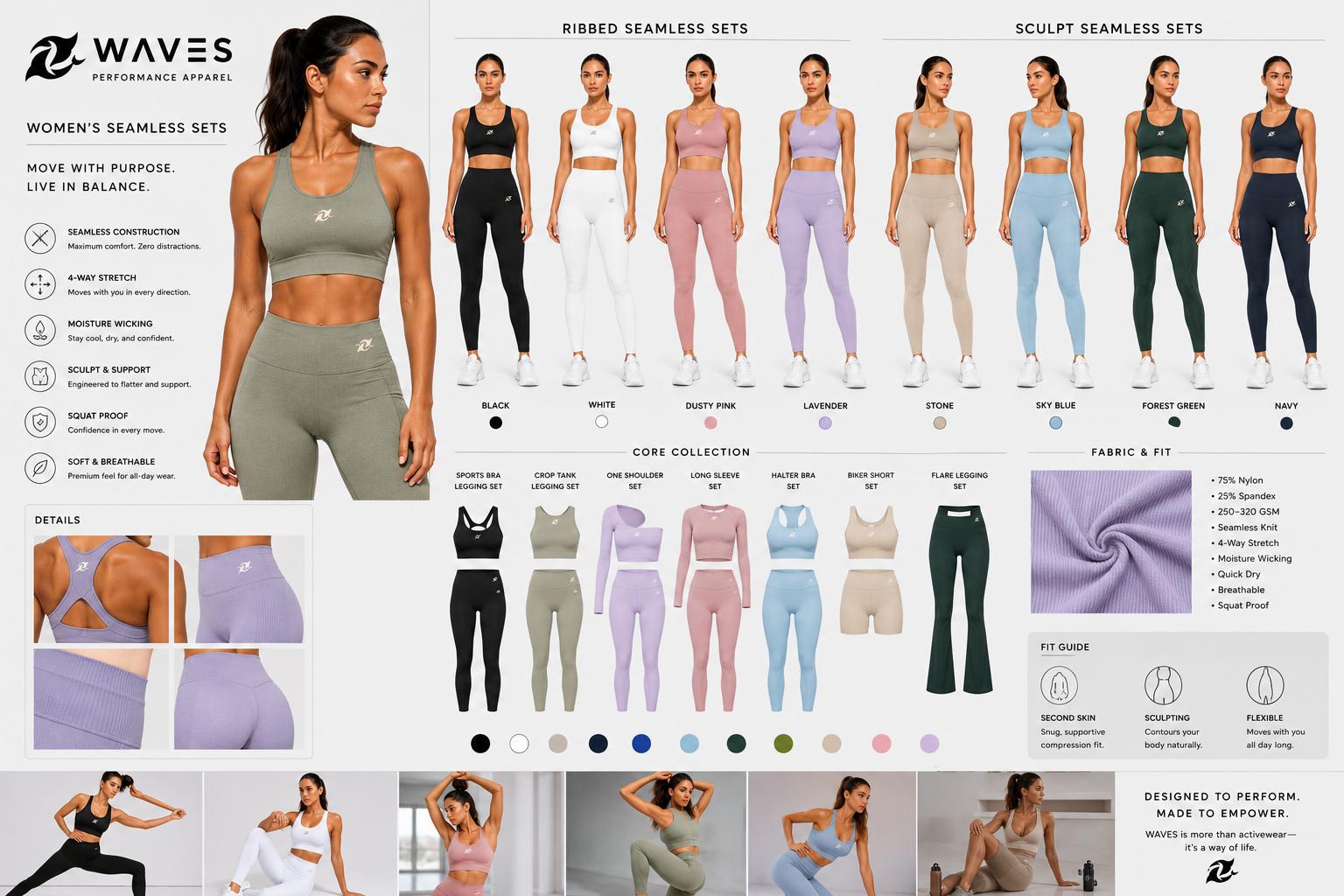 RIBBED SEAMLESS SETS